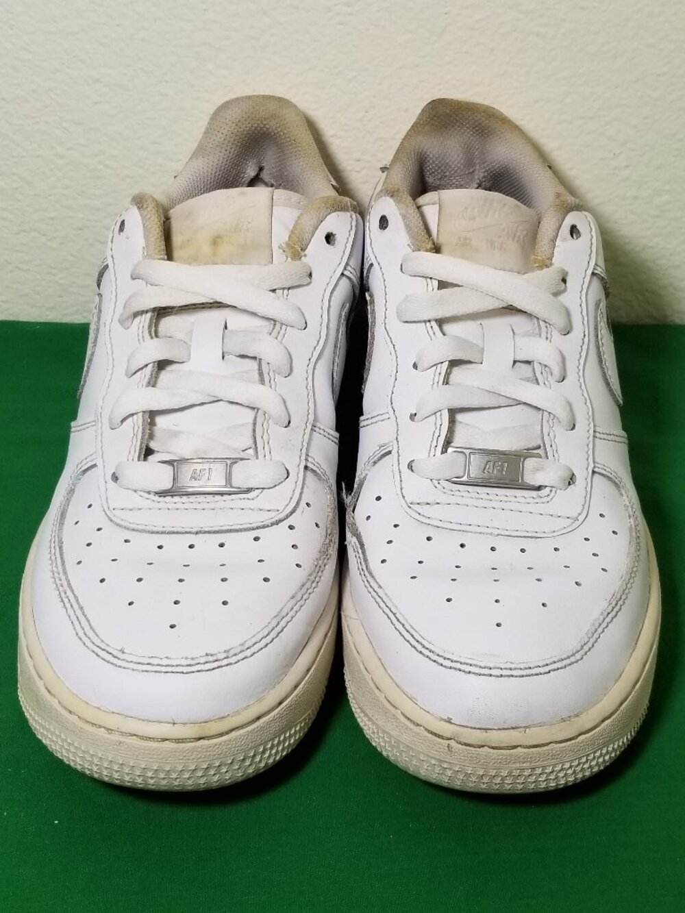 Nike Air Force 1 Low White/White Leather Low Top Sneaker DH2920-11 Women Size 7